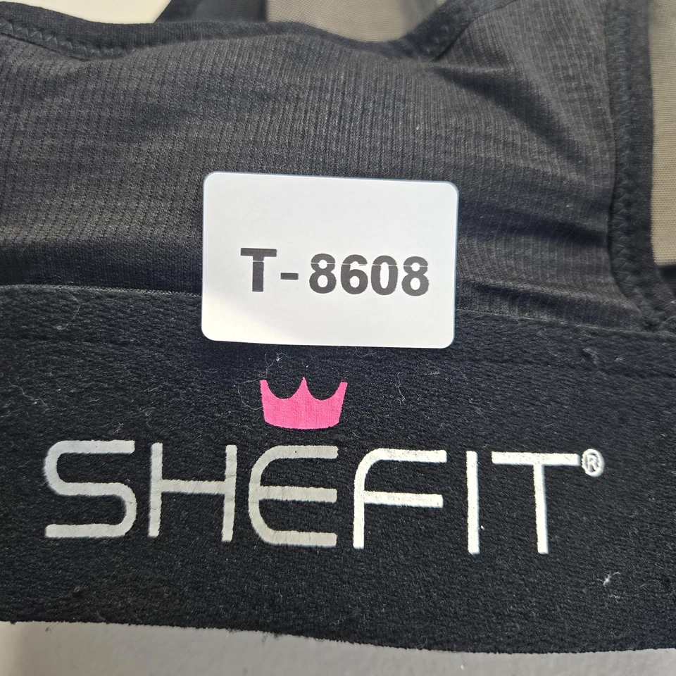 Sujetador deportivo Shefit para mujer negro de lujo malla inalámbrica cierre frontal ajustable Foto 2 de 4