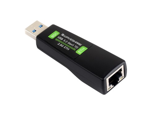 Waveshare USB TO 2.5G Ethernet Port Converter High-Speed Networking Driver-Free - Picture 3 of 8