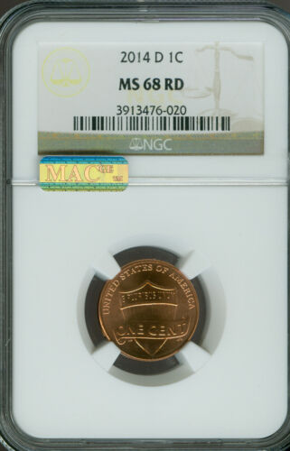 2004 D LINCOLN CENT NGC MS68 PQ MAC FINEST GRADE MAC SPOTLESS . - Picture 1 of 2
