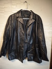 Ponte Vecchio Florence Black Leather Jacket Size 44