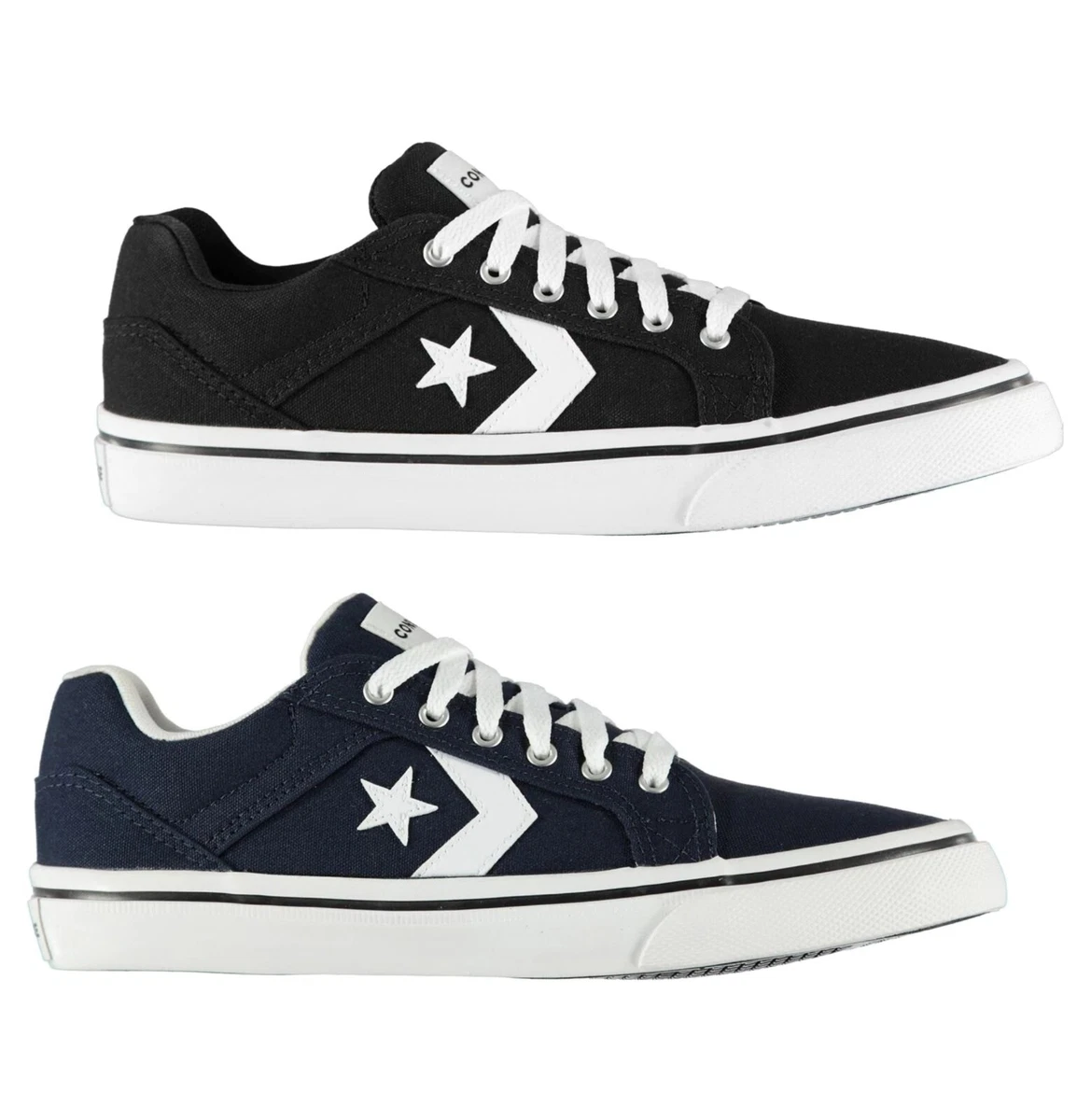 Mens Converse Lace Up Stylish Distrito 2 Canvas Low Trainers Sizes from 7 to 12