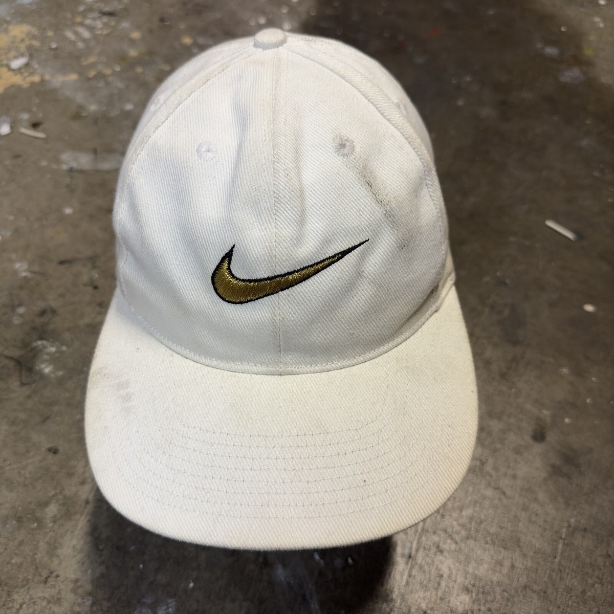 帽子 90's NIKE Big SWOOSH Hunting Cap Vintage VINTAGE 90s NIKE BIG SWOOSH ADULT WOOL STRAPBACK HAT