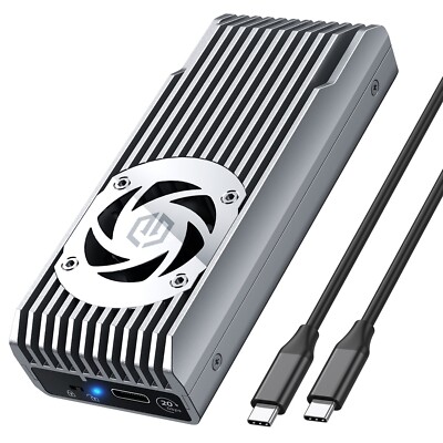 20Gbps M.2 NVMe SSD-Gehäuse Festplattengehäuse USB 3.2 Thunderbolt 4 Ventilator
