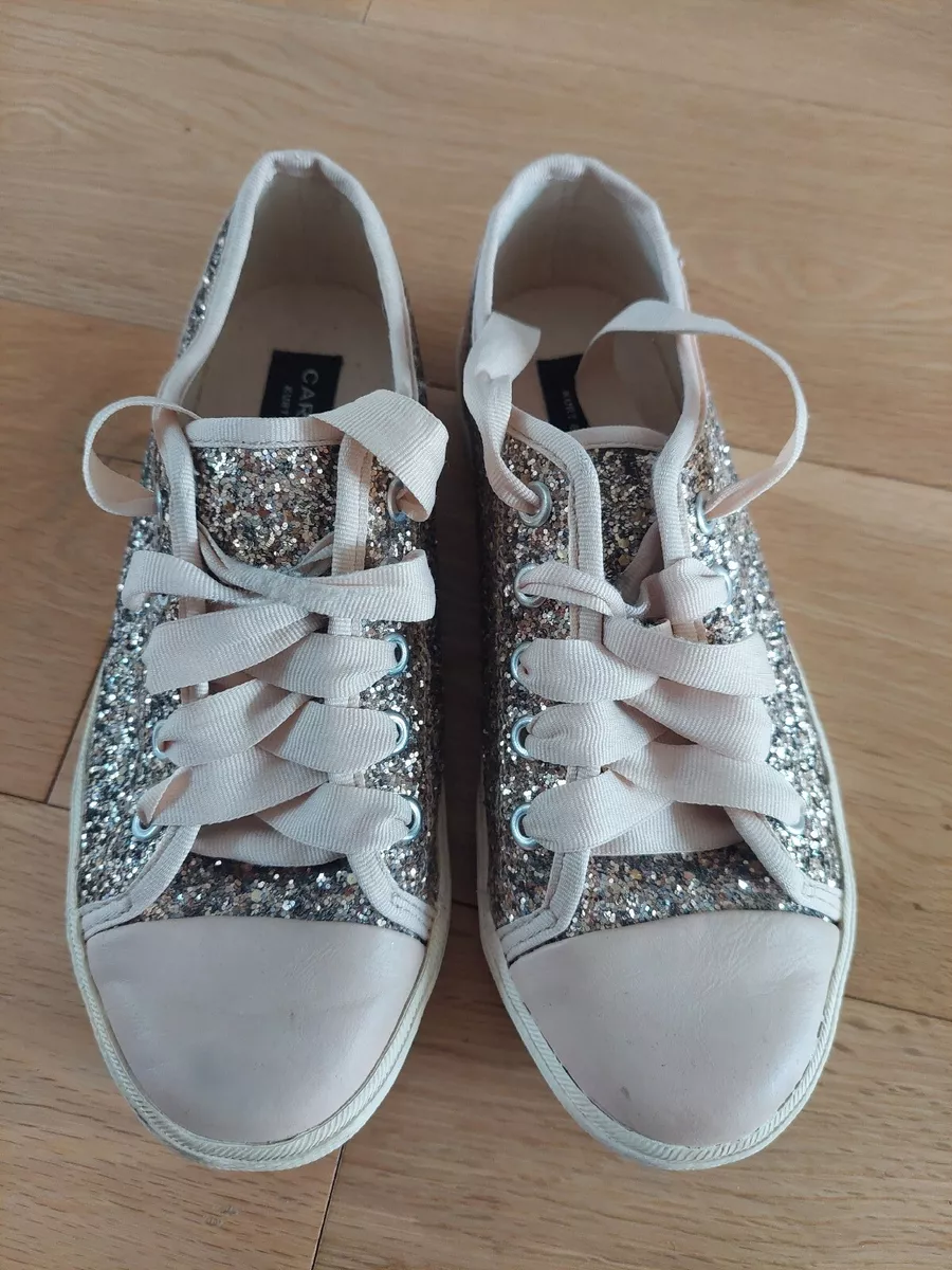 Rose gold deals carvela trainers