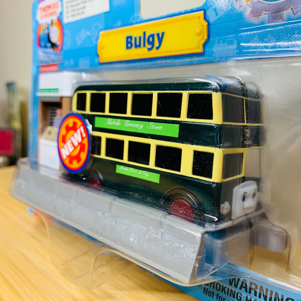 Bulgy with Sodor News Bus Stop Thomas Friends Trackmaster Motorised  Trains