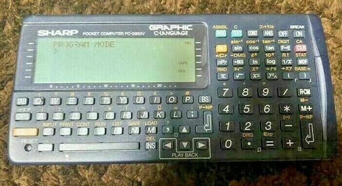 SHARP Pocket computer PC G850V Function Calculator Tested SHARP Pocket computer PC G850V Function Calculator Tested