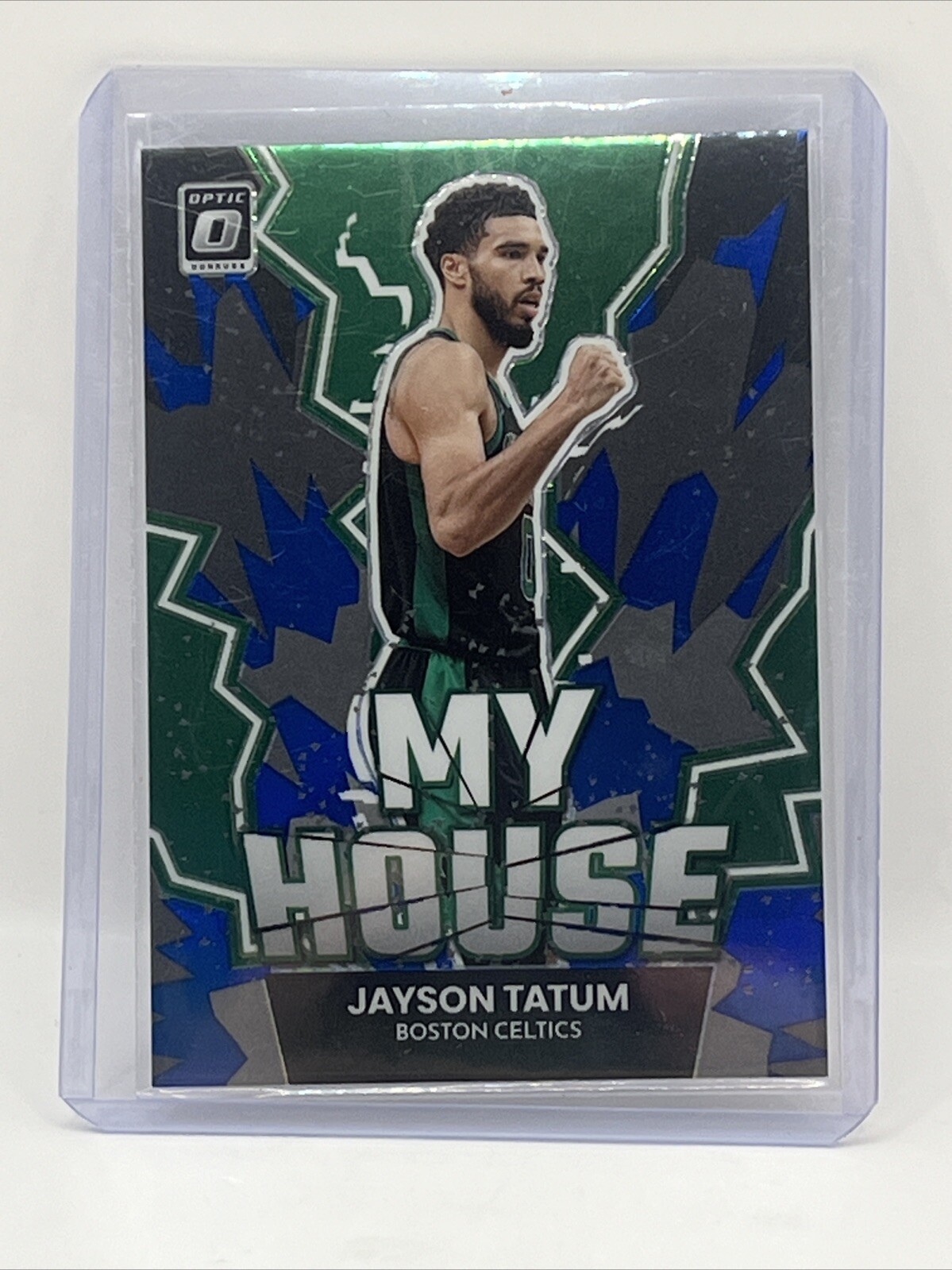2022-23 Donruss Optic My House Blue #17 Jayson Tatum /85