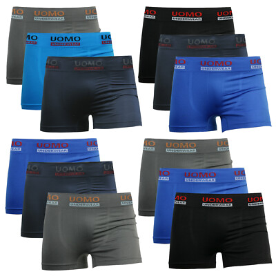 10er Pack Boxershorts Herren Retro Shorts Unterwäsche Unterhose Seamless H08-3