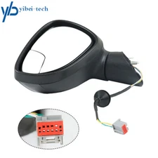 Complete Wing Mirror Left Driver Side For Ford Fiesta 2011-2019 W/O Turn Signal