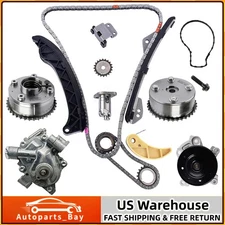 Timing Chain Kit VVT Gears Water Oil Pump Fit 09-15 Toyota Scion Pontiac L4 1.8L