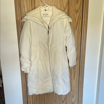 Women s New York New York One Zero Zero One Eight Warm Winter down White Coat si