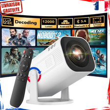 Vidéoprojecteur Portable 4K Android 12000 Lumens 300 ANSI WiFi6 BT Home Cinéma
