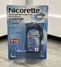 Nicorette 4mg Nicotine Lozenges for Smoking Cessation Ice Mint - 20 Count