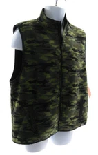 Racks & Reels Men's Basic Outwear Zip Stand Up Collar Style Color Green