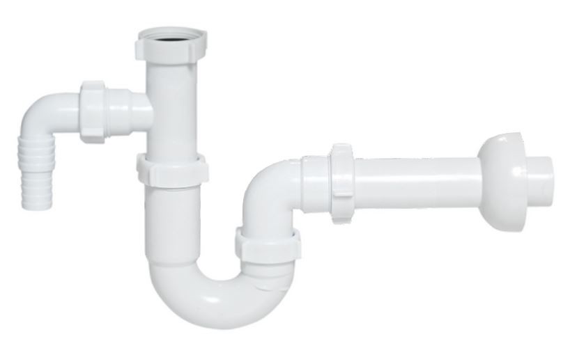 Basic Basin P-Trap 32mm Waste Washing Machine Input