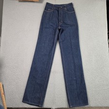 80s Calvin Klein The Full Fit Jeans Size 6 34" Dark Wash Boot Cut 100 Cotton USA