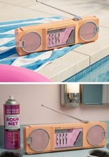 Retro 1980s Vibe Vintage GPX A275 Portable AM/FM Stereo Radio Receiver Pink