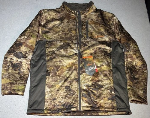 HABIT Thunderhorn Jacket Mens Large Camo Sherpa Lined Full Zip Hunting SS2014 - product listing photo
