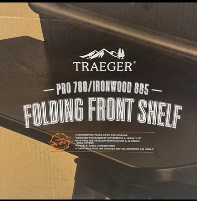 BAC442 Folding Front Shelf for Traeger Pro 780 & Ironwood 885 Pellet Grills
