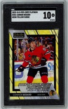 2023-24 O-Pee-Chee CONNOR BEDARD RC Neon Yellow Surge #201 SGC 10 GEM MINT W296