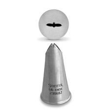 Städter Blatttülle 8mm Tülle Lochtülle Spritzbeutel Edelstahl Garniertülle