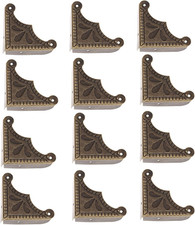 Antique Bronze Box Corner Covers, Decorative Corner Protectors Guards