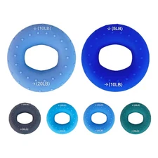5-60LB Silicone Strength Finger Grip Muscle Training Ring Exerciser Hand