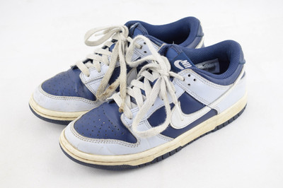 Nike Dunk Low GS Football Grey/Summit White-Midnight Navy EU 36 US 4Y Blau Weiß