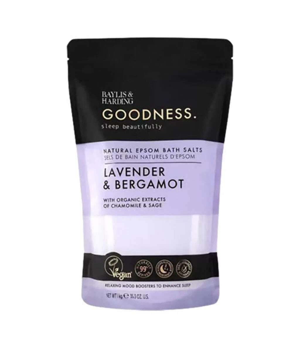 Baylis & Harding Goodness Lavender & Bergamot Bath Salts 1KG.