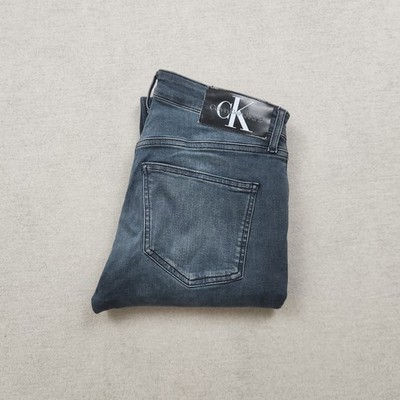 Calvin Klein Herren Jeans Hose W29 L28 Denim Blau Slim Skinny Tapered Stretch