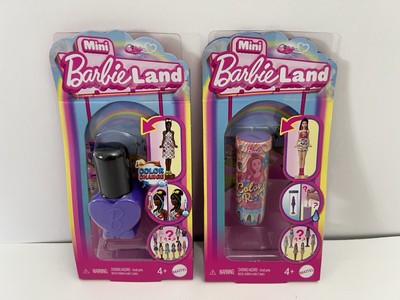 Barbie Land Color Change Reveal Mini Doll 2'' NAIL POLISH & 3'' Container Lot of 2