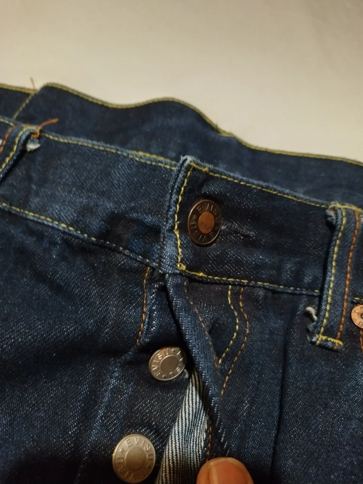 Heifetgens Evisu Shorts Mens 40 x 14 Blue Denim Skull Tiger Embroider Jean Jorts - Image 4 of 4