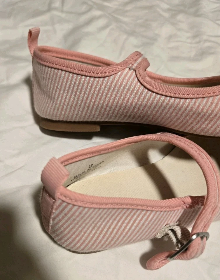 Girls Size 13 Toddler Old Navy Shoes Pink Straps Summer Spring Holiday - Image 2 of 4
