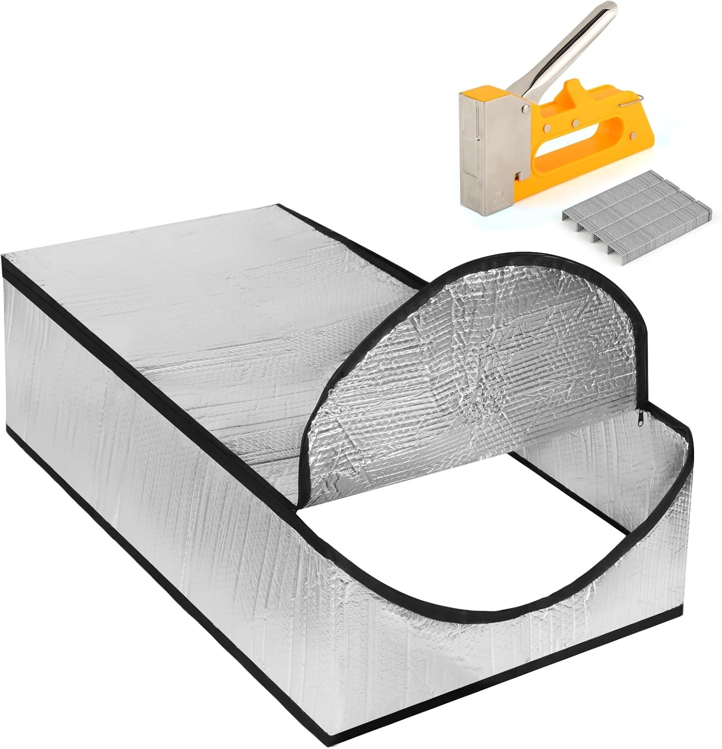 Insulated Attic Ladder Cover 54x25x11 Silver for Pull Down Doors