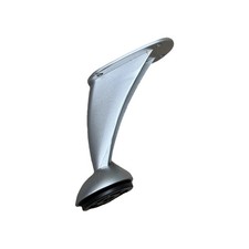 4x Furniture Feet Metal Furniture Base Sofa Cabinet Dresser Zamak Matt Silver 98mm