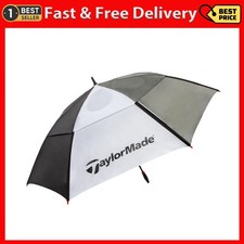 Taylormade 68-Inch Auto Open Vented Golf Umbrella, Black/White