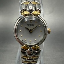 Citizen Watch Women 19mm Gray Dial Two Tone Round 5920-S69004 New Battery