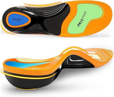 Plantar Fasciitis Insoles Shoe Inserts, Arch Support Orthotics Inserts