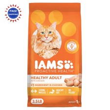 IAMS Proactive Health Adult Healthy Dry Cat Food 3.5 lb. Chicken 5.71 per pound