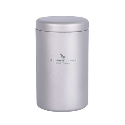 Titanium Small Tin Can Canister Tea Tins Coffee Tins Food Storage Container f...