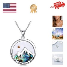 Mustard Seed Necklace - Stainless Steel Faith Mountain Jewelry for Women  Men