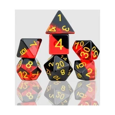 Sirius Dice Poly Set - Brimstone (7) New