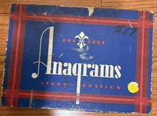 Eye Rest Anagrams Ivory The Embossing Co. Art Pieces Scramble Vintage  1960s Box