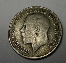 1921 Great Britain One Shilling- George V -0 .50 Silver