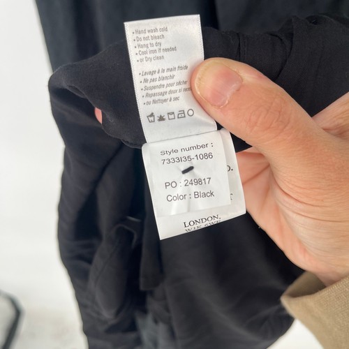 Vestido midi para mujer PAIGE Rozlyn con volantes negros en capas talla grande - Imagen 6 de 13