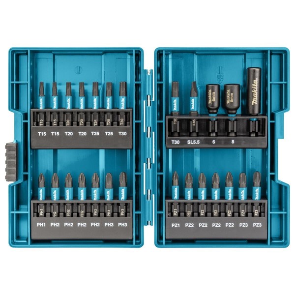 Makita Impact Black - Schlagschrauber Bitsatz - 90 StüCke - Torx, Phillips, Pozi-image