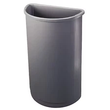 Rubbermaid Commercial Fg352000gray Untouchable(R) 21 Gal Half-Round Indoor