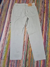 Vintage 80s 90s Levis Levi's Made In USA 550 Light Gray Denim Jeans Men's 33x30