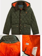 Polo Ralph Lauren Big Boys Water-Repellent Hooded Barn Jacket size L 10-12 NWT