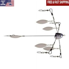 Tour Grade Titanium Umbrella Rig Five Wire System Fishing Lure 3D Eyes New